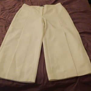 Wide leg white pants